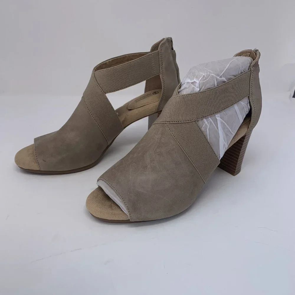Giani Bernini‎ Averiel 10015405800 Shooties Sandals Women's 8M Taupe Suede S0509
